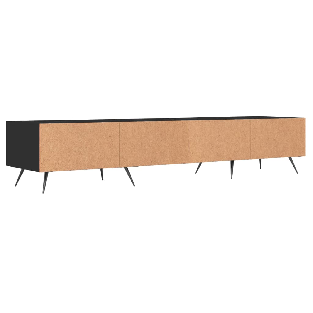 TV ormarić crni 150 x 36 x 30 cm od konstruiranog drva
