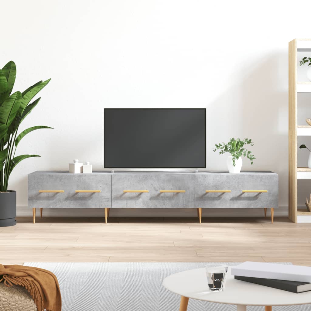 TV ormarić boja betona 150 x 36 x 30 cm od konstruiranog drva