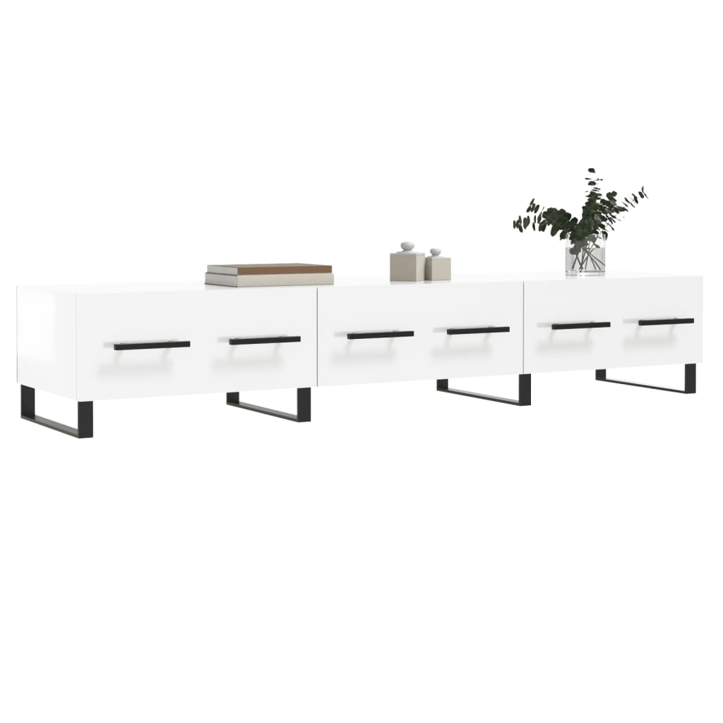 TV ormarić sjajni bijeli 150 x 36 x 30 cm od konstruiranog drva