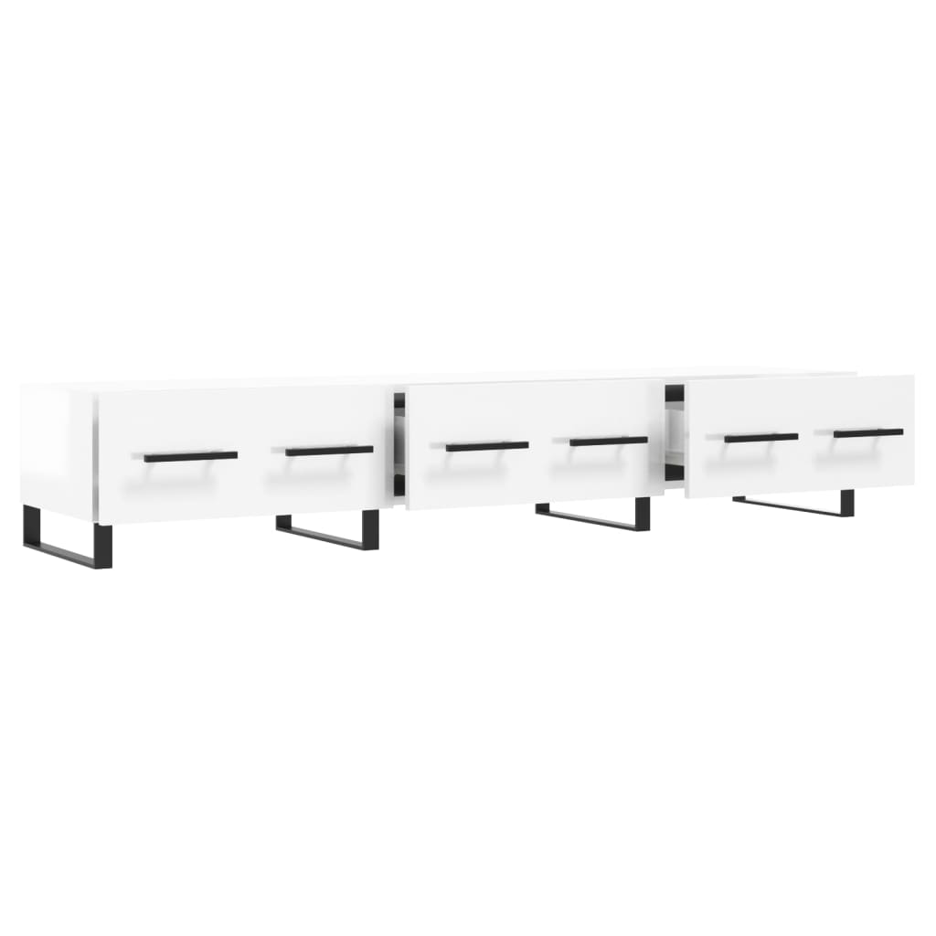 TV ormarić sjajni bijeli 150 x 36 x 30 cm od konstruiranog drva