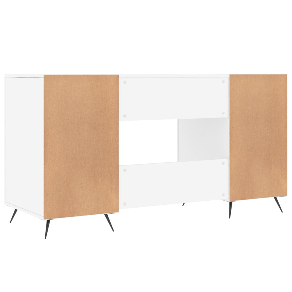 Radni stol bijeli 140 x 50 x 75 cm od konstruiranog drva