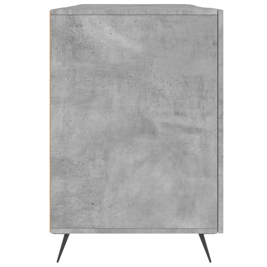 Radni stol boja betona 140 x 50 x 75 cm od konstruiranog drva