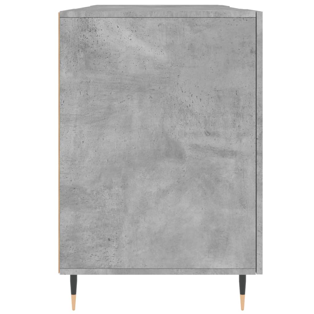 Radni stol boja betona 140 x 50 x 75 cm od konstruiranog drva