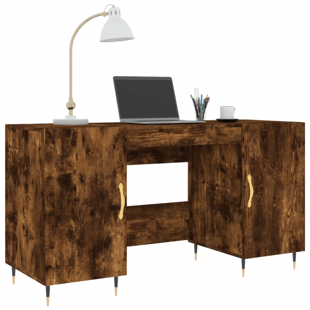 Radni stol boja dimljenog hrasta 140x50x75 cm konstruirano drvo