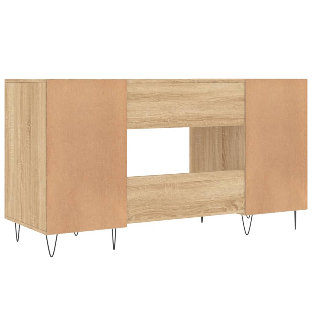 Radni stol boja hrasta sonome 140x50x75 cm konstruirano drvo
