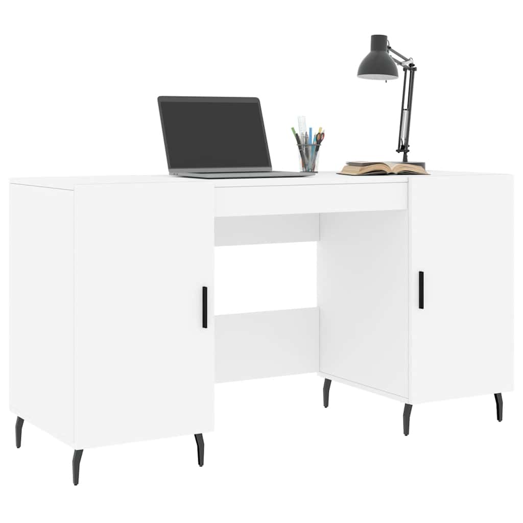 Radni stol bijeli 140 x 50 x 75 cm od konstruiranog drva