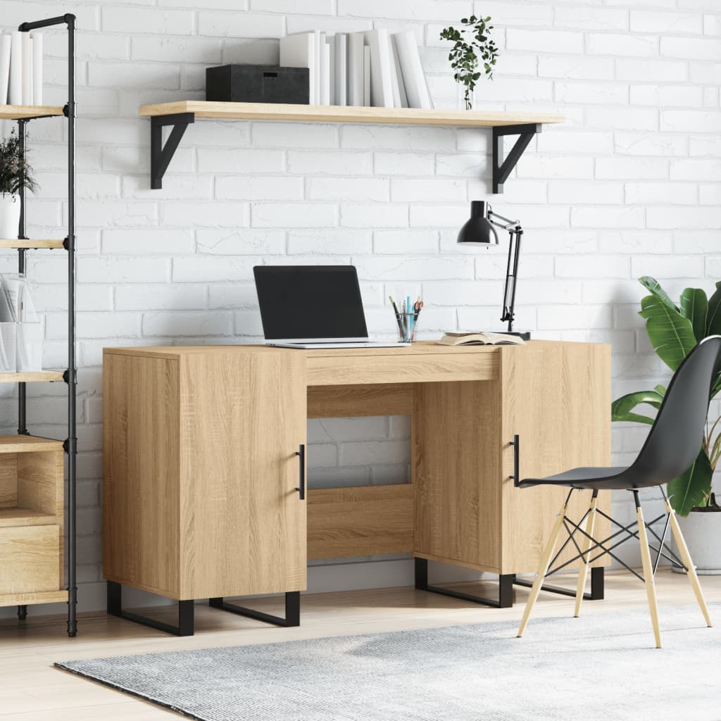 Radni stol boja hrasta sonome 140x50x75 cm konstruirano drvo