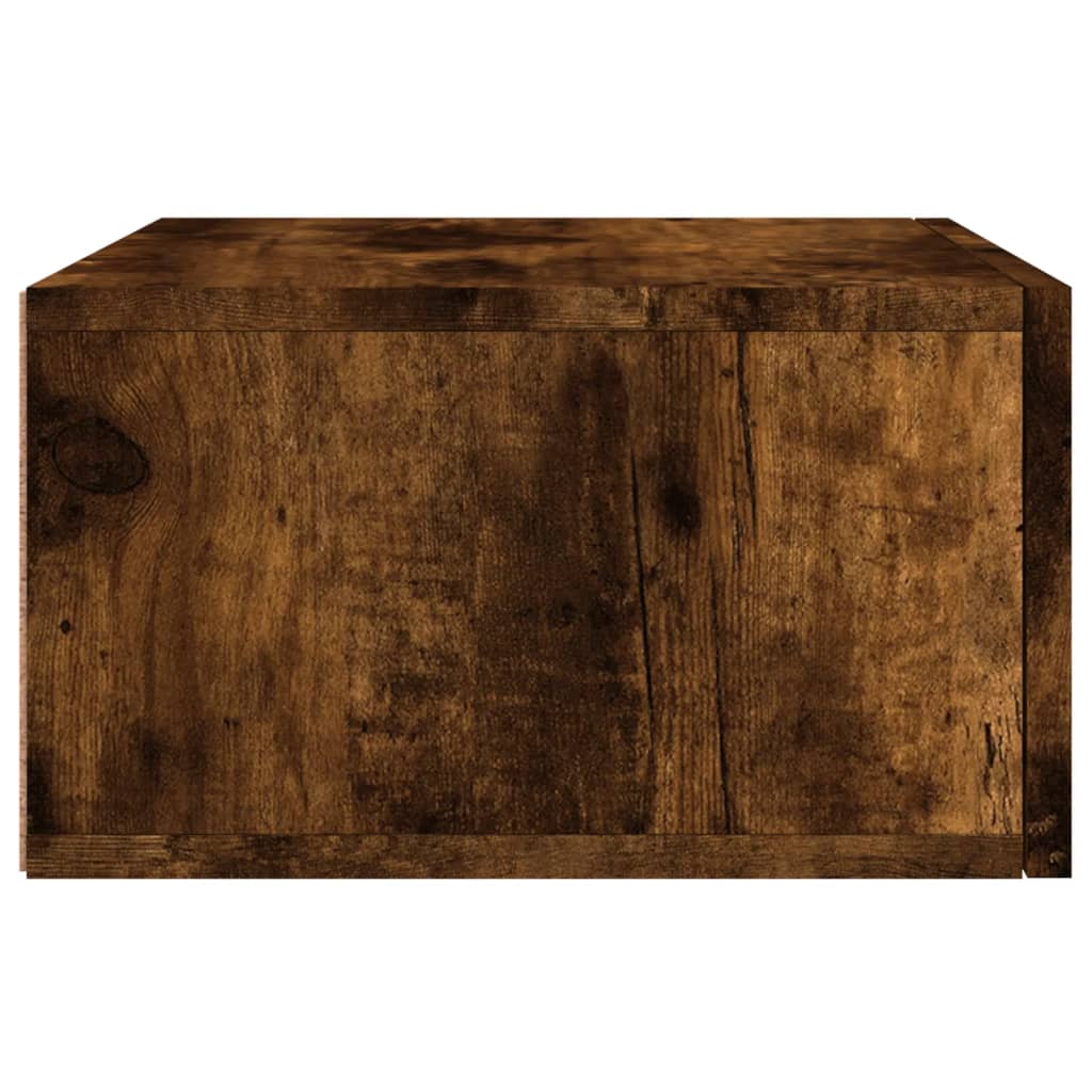 Zidni noćni ormarići 2 kom dimljenog hrasta 35x35x20 cm