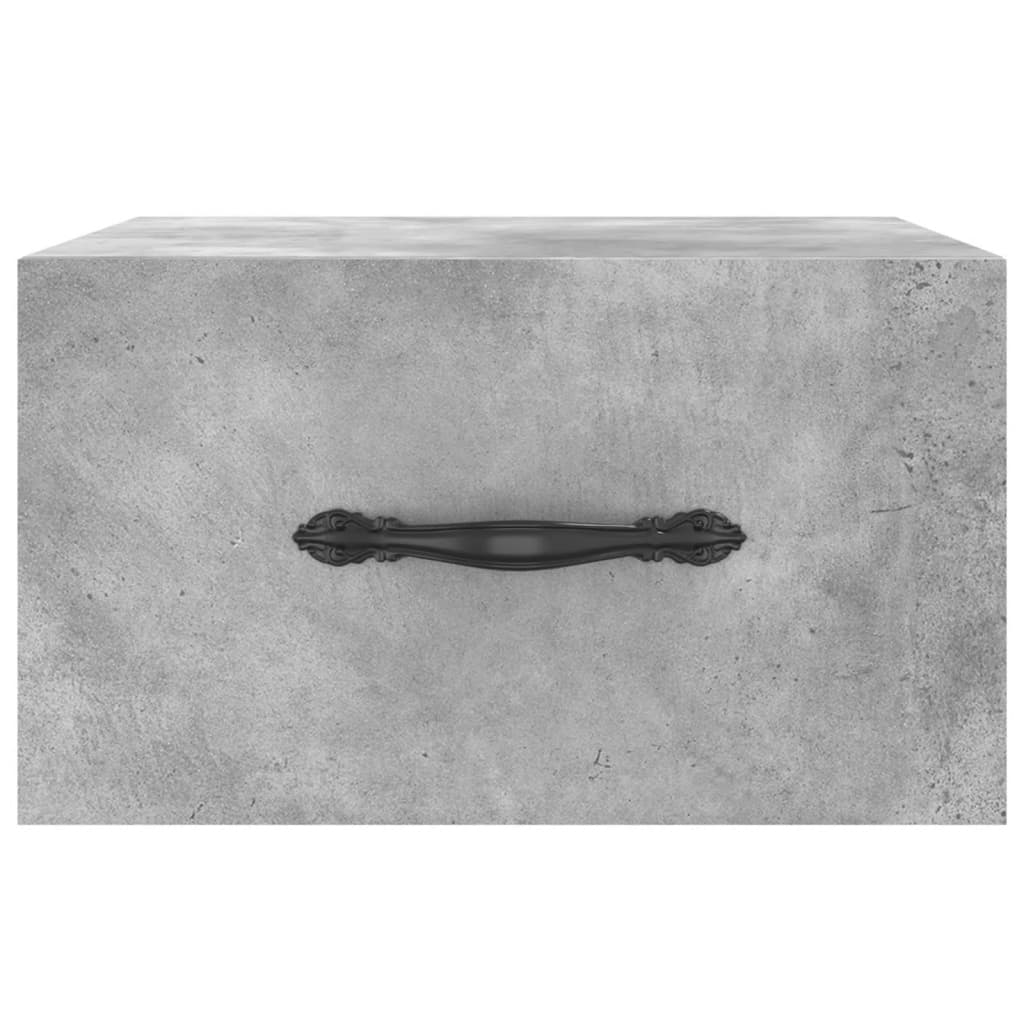 Zidni noćni ormarići 2 kom Siva betona 35 x 35 x 20 cm