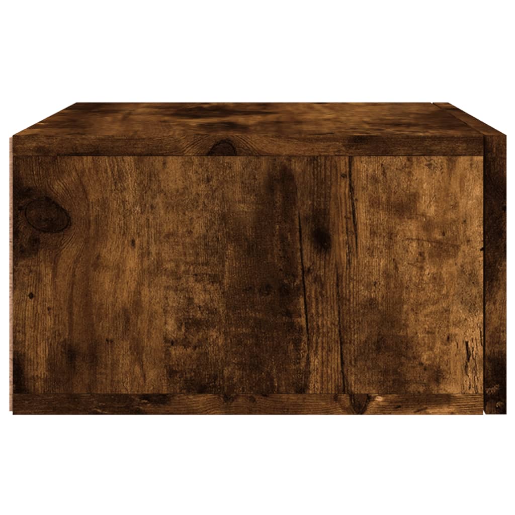 Zidni noćni ormarići 2 kom dimljenog hrasta 35x35x20 cm