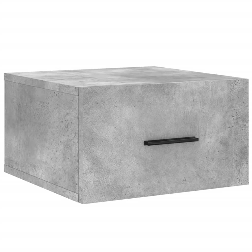 Zidni noćni ormarići 2 kom Siva betona 35 x 35 x 20 cm