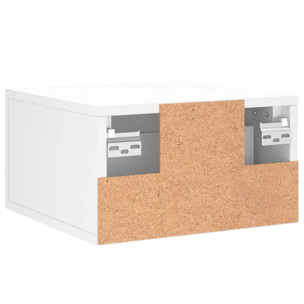 Zidni noćni ormarići 2 kom bijeli 35 x 35 x 20 cm