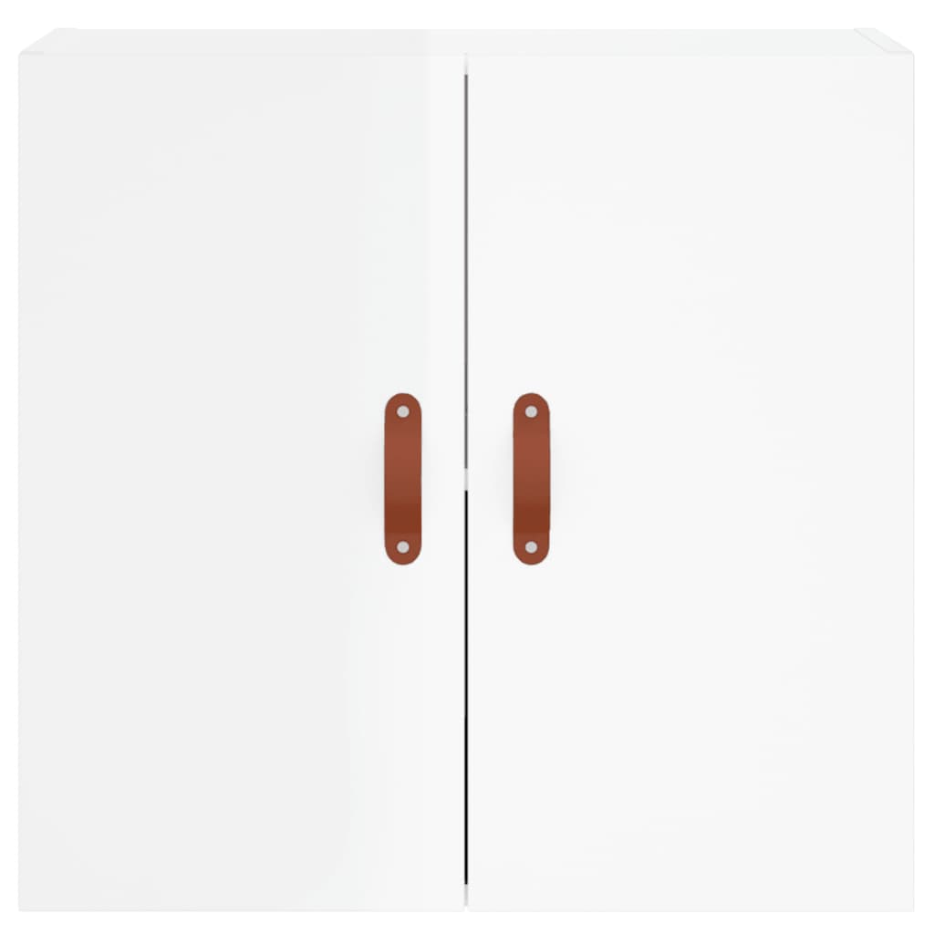 Zidni ormarić visoki sjaj bijeli 60x31x60 cm konstruirano drvo
