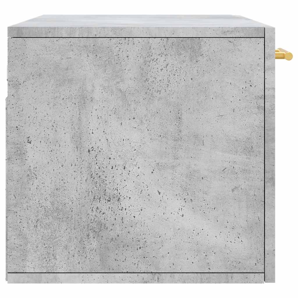 Zidni ormarić boja betona 80x36,5x35 cm od konstruiranog drva Siva 80 x 36.5 x 35 cm