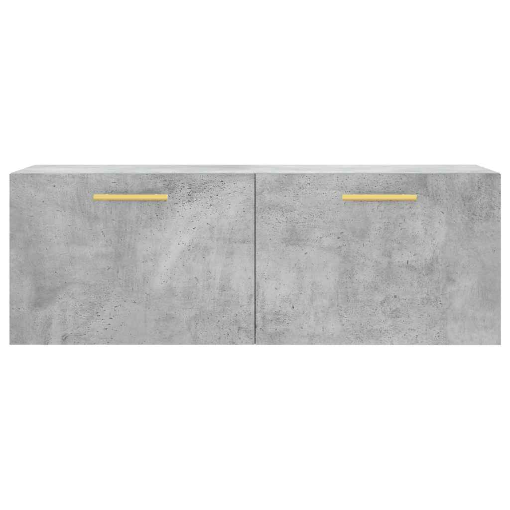 Zidni ormarić boja betona 100 x 36,5 x 35 cm konstruirano drvo