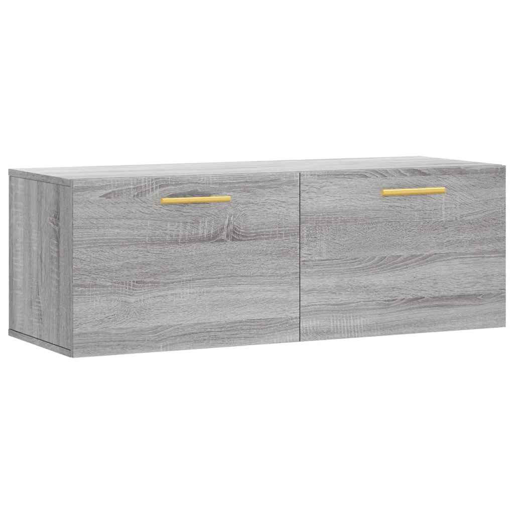 Zidni ormarić siva boja hrasta 100x36,5x35 cm konstruirano drvo