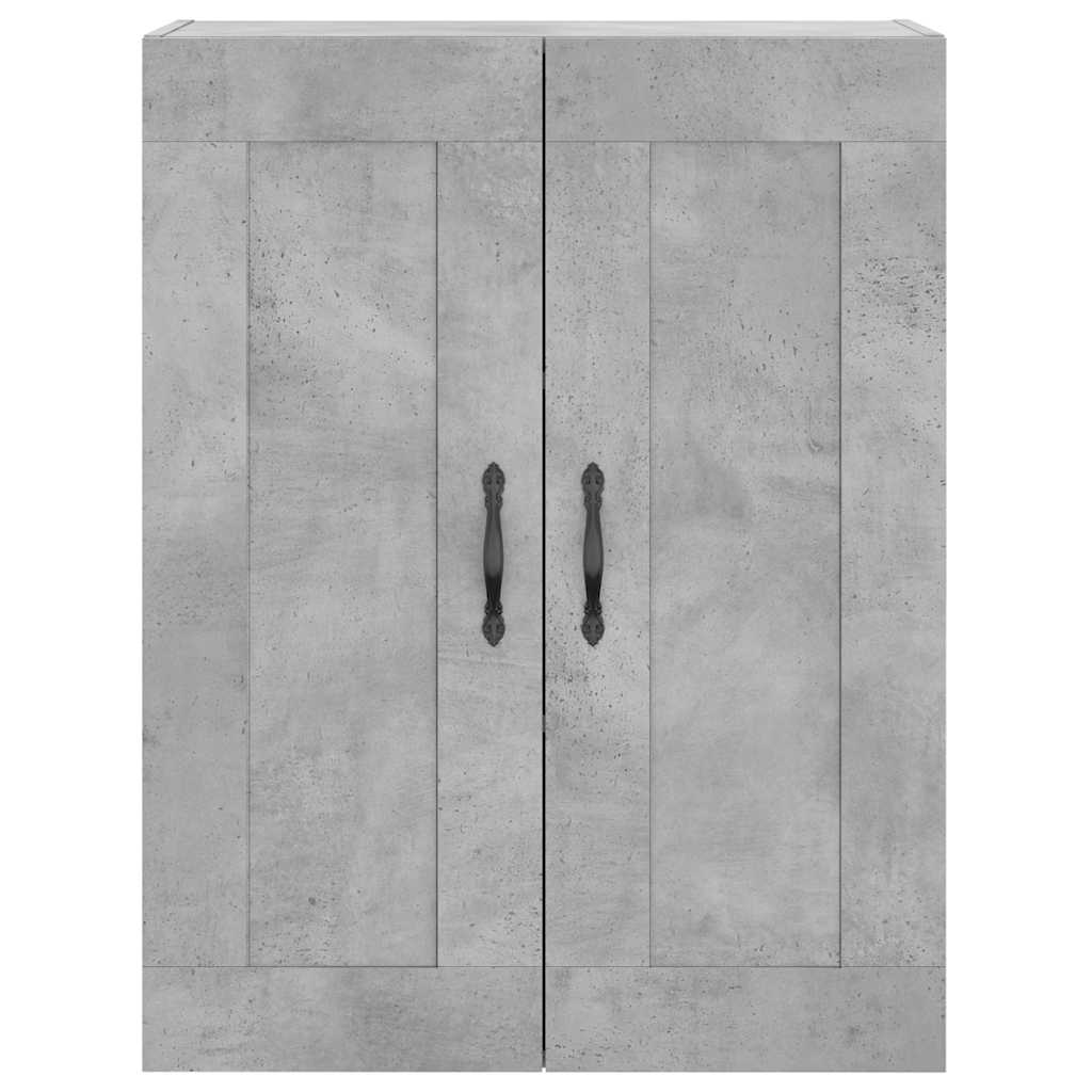Zidni ormarić siva boja betona 69,5x34x90 cm konstruirano drvo