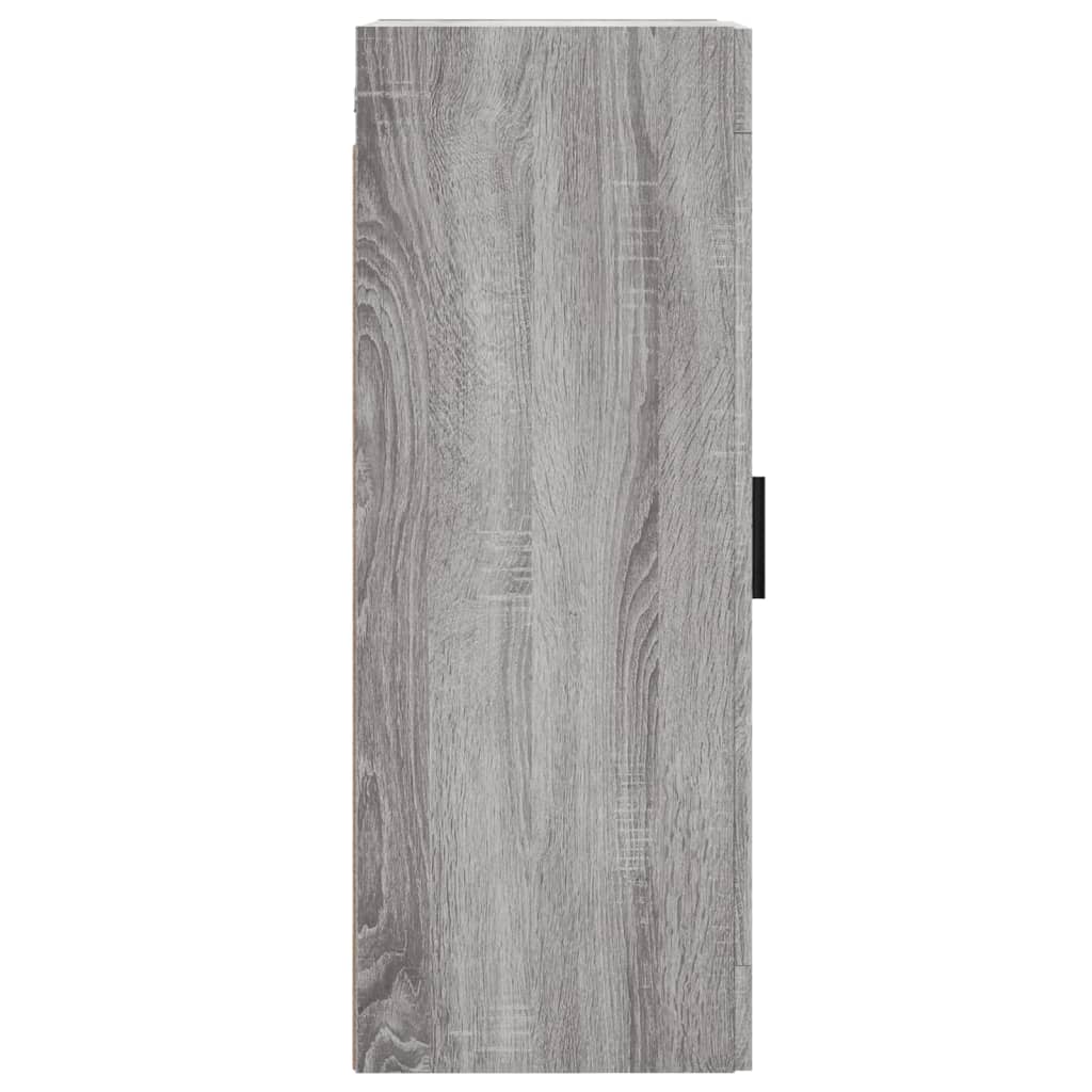 Zidni ormarić siva boja hrasta 34,5x34x90 cm konstruirano drvo