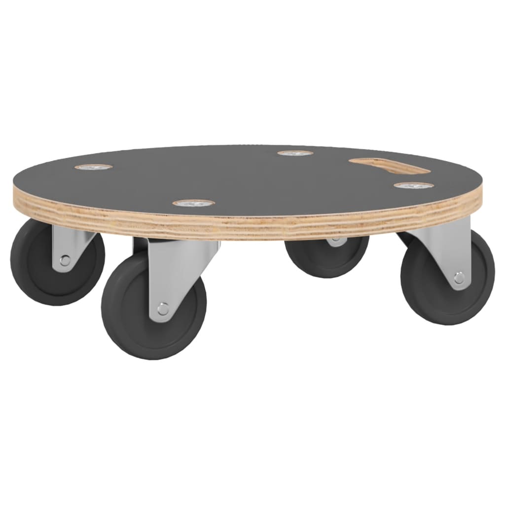 Transportna kolica 2 kom pravokutna Ø 38 x 11,5 cm 250 kg
