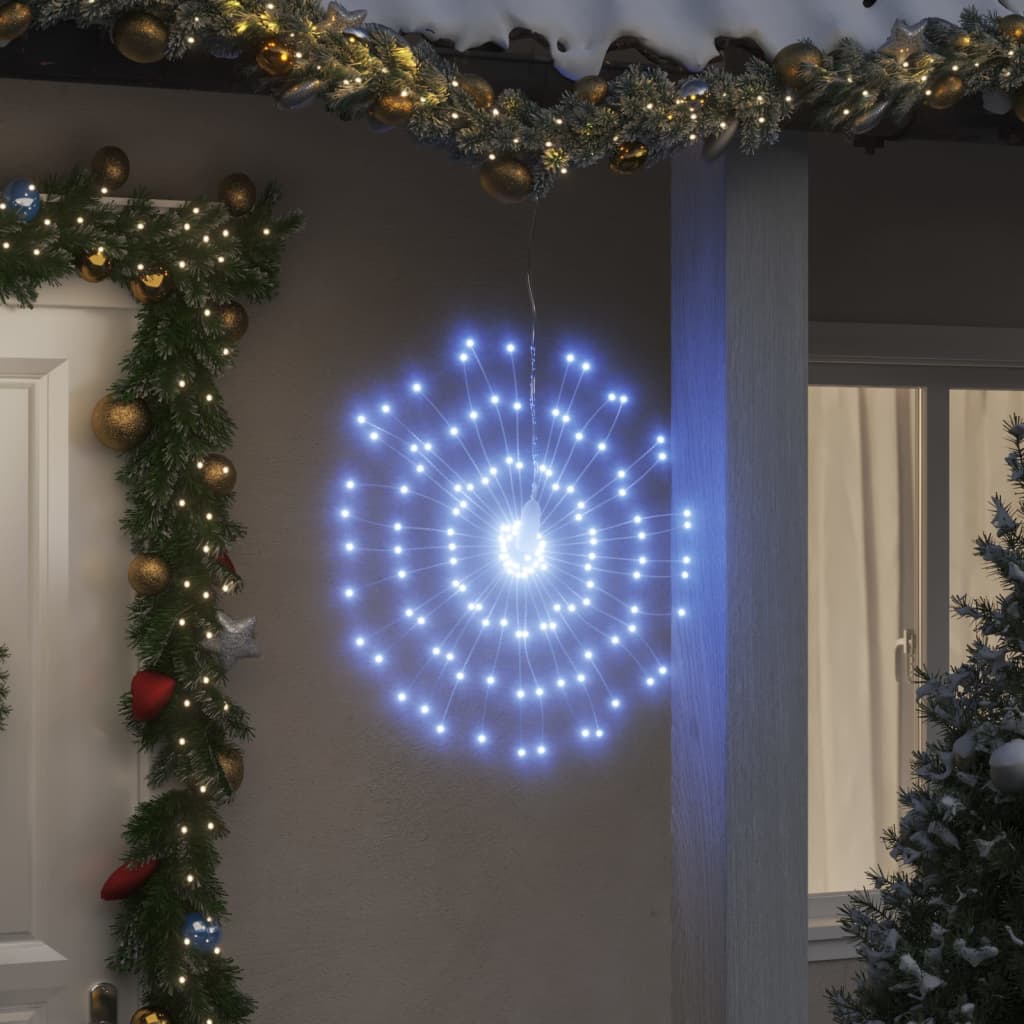 Božićna svjetla zvjezdani prasak 140 LED 2 k hladna bijela 17cm