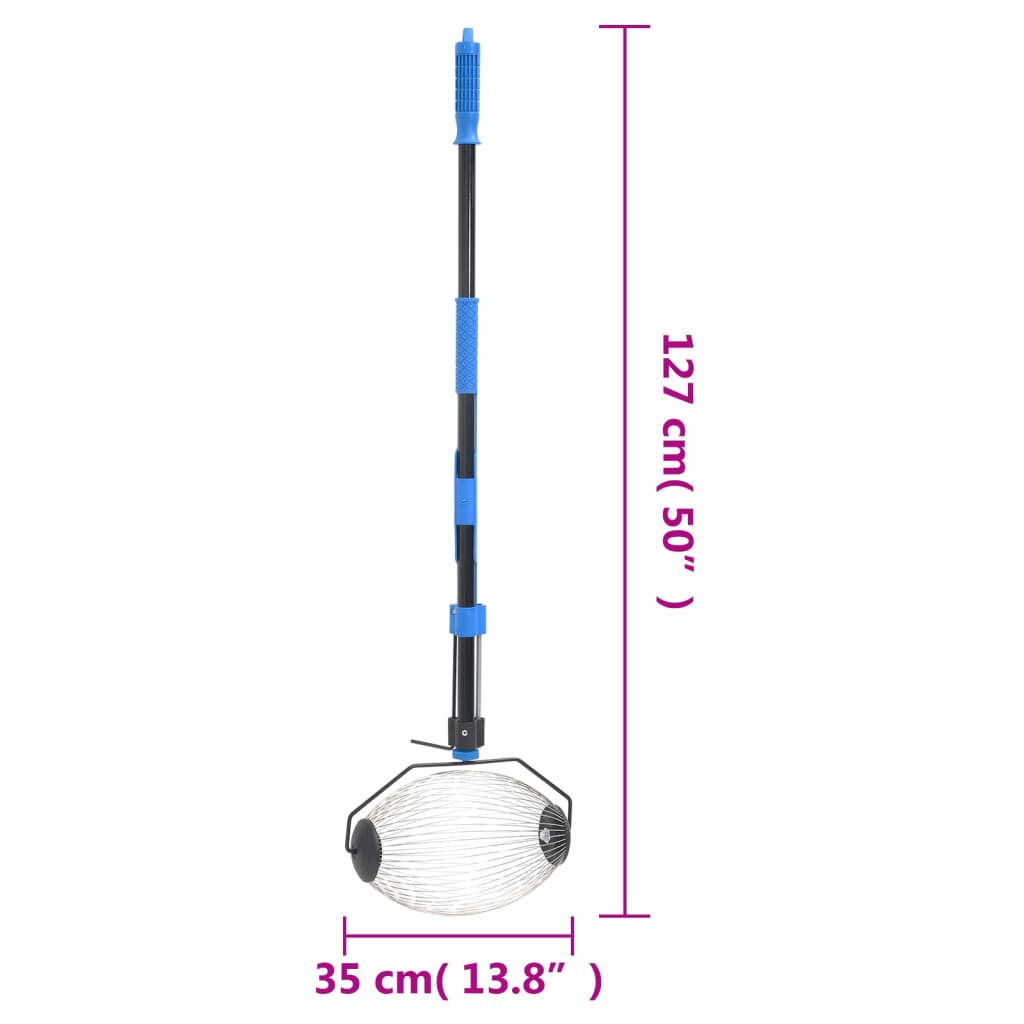 Sakupljač oraha plavi 127 cm čelični