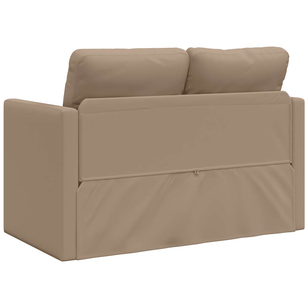 Podni kauč 2-u-1 cappuccino 112 x 174 x 55 cm od umjetne kože