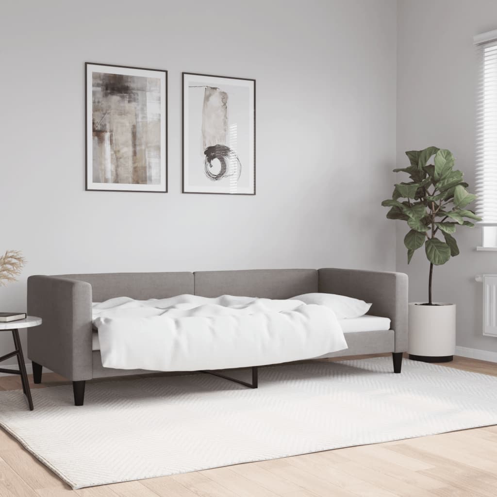 Dnevni krevet smeđesivi 80 x 200 cm od tkanine