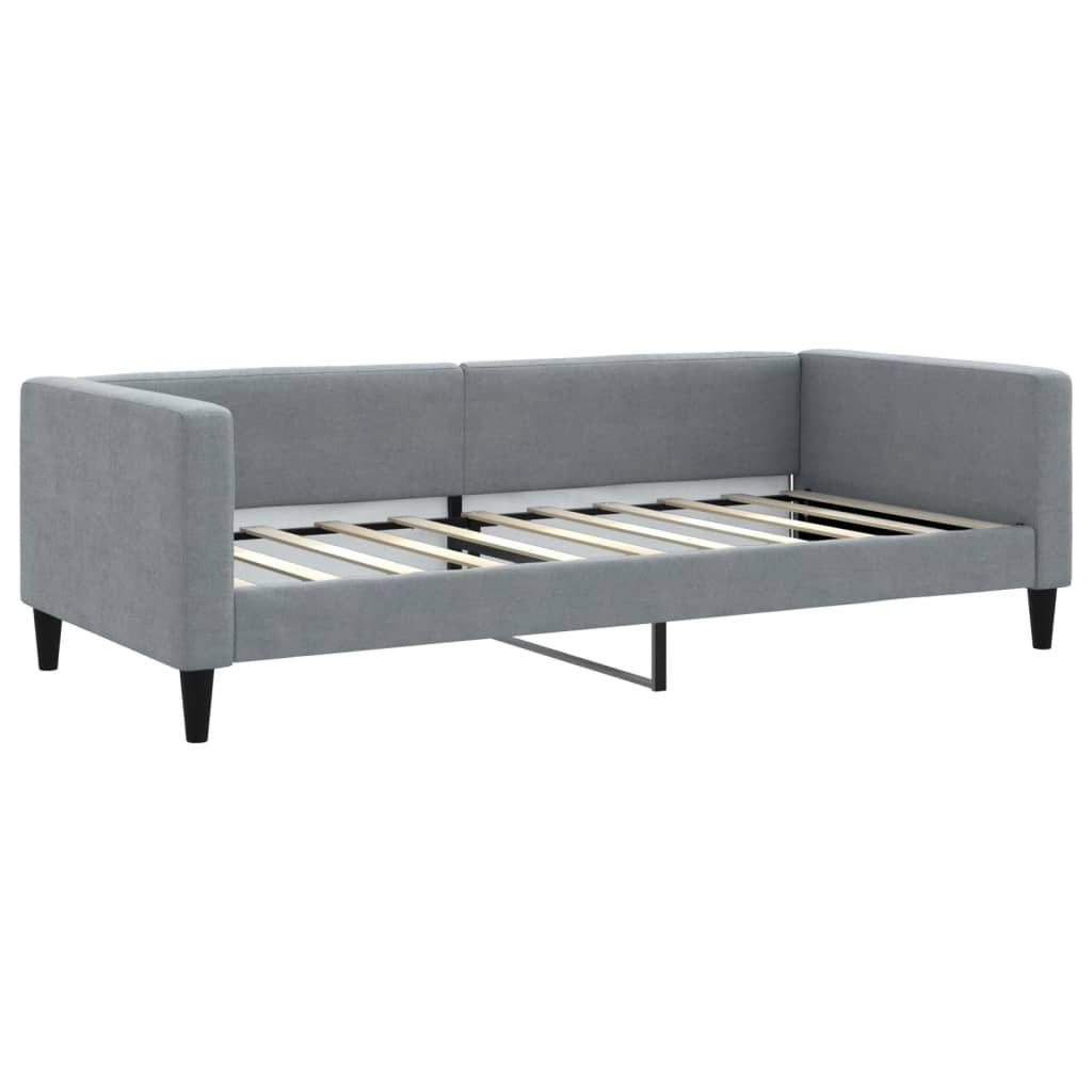 Dnevni krevet svjetlosivi 90 x 190 cm od tkanine