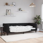 Dnevni krevet crni 90 x 200 cm baršunasti