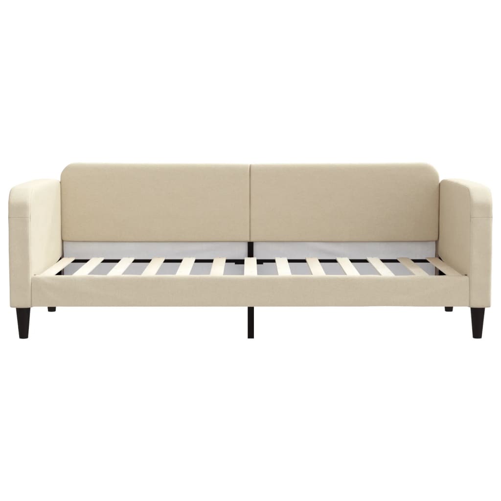 Dnevni krevet krem 80 x 200 cm od tkanine