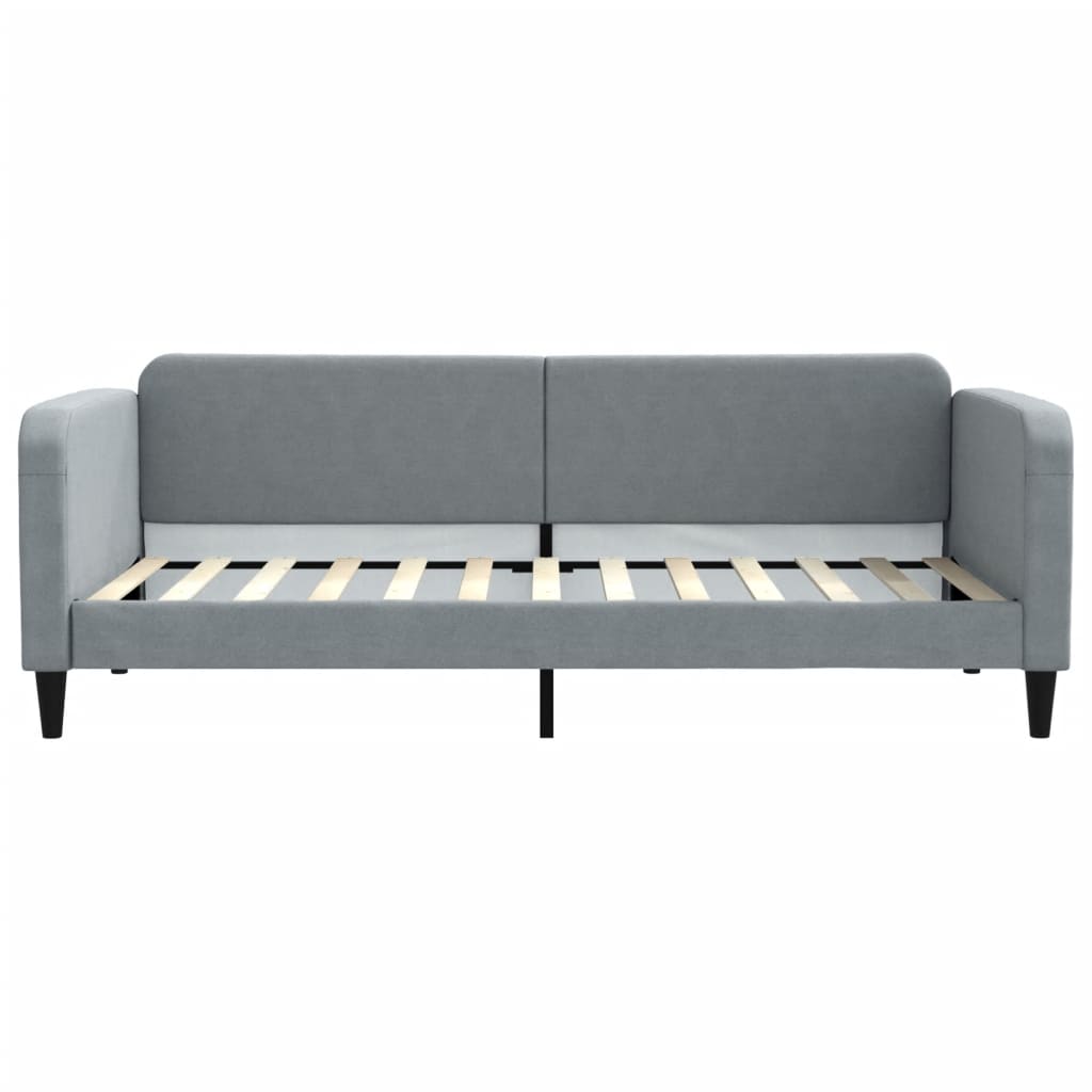 Dnevni krevet svjetlosivi 90 x 200 cm od tkanine
