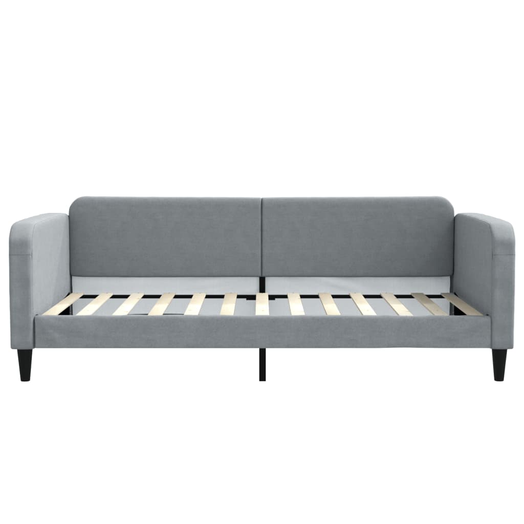 Dnevni krevet svjetlosivi 100 x 200 cm od tkanine