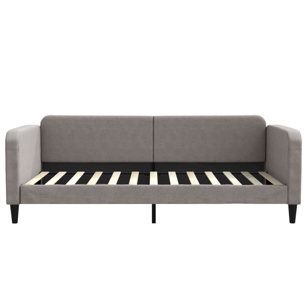 Dnevni krevet smeđesivi 100 x 200 cm od tkanine