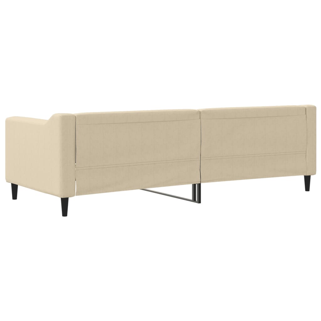 Dnevni krevet krem 80 x 200 cm od tkanine