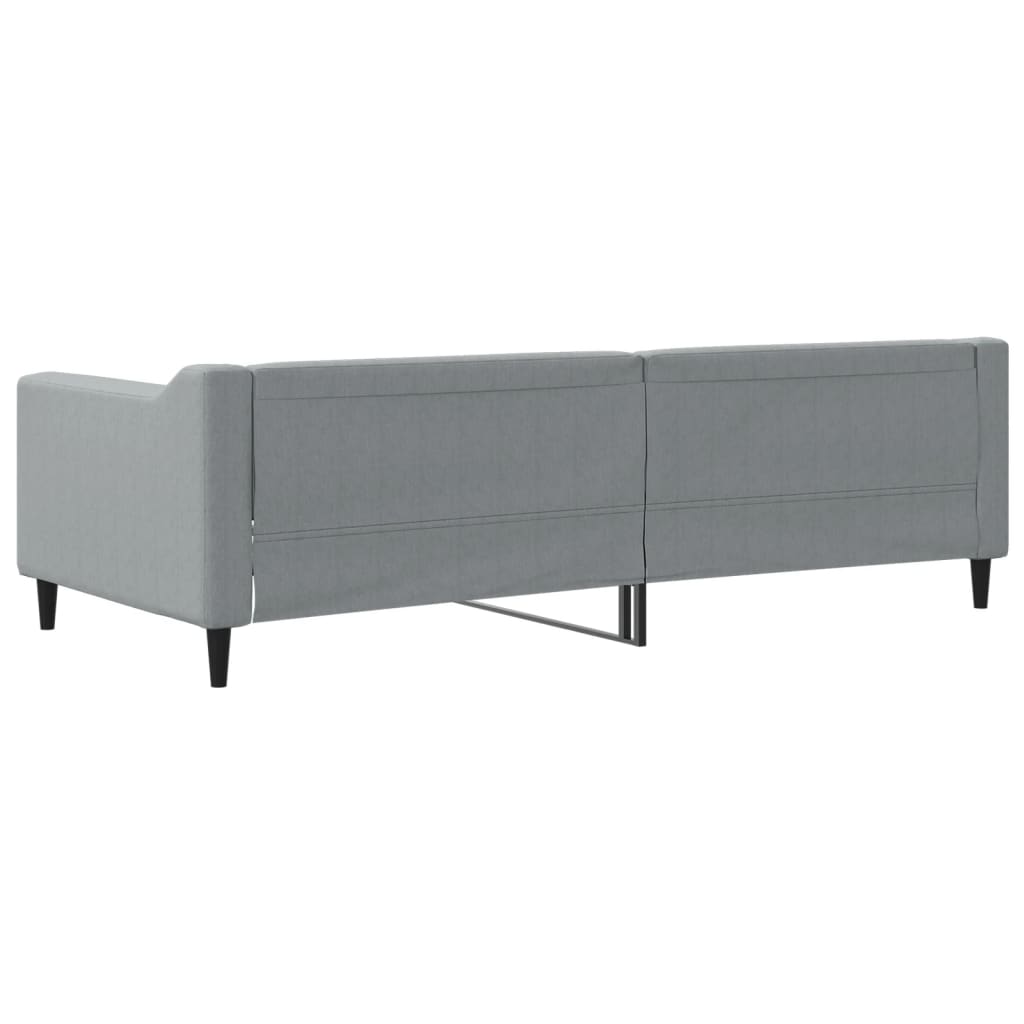 Dnevni krevet svjetlosivi 90 x 200 cm od tkanine