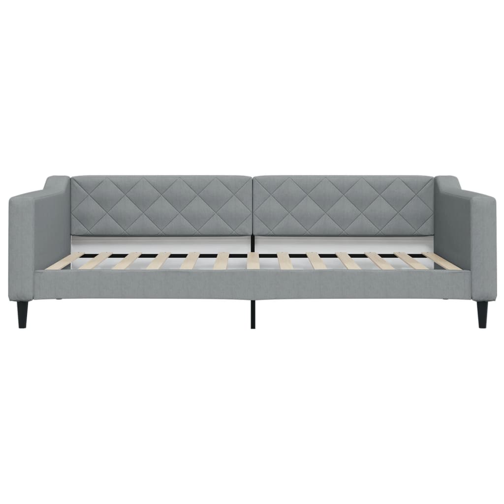 Dnevni krevet svjetlosivi 100 x 200 cm od tkanine