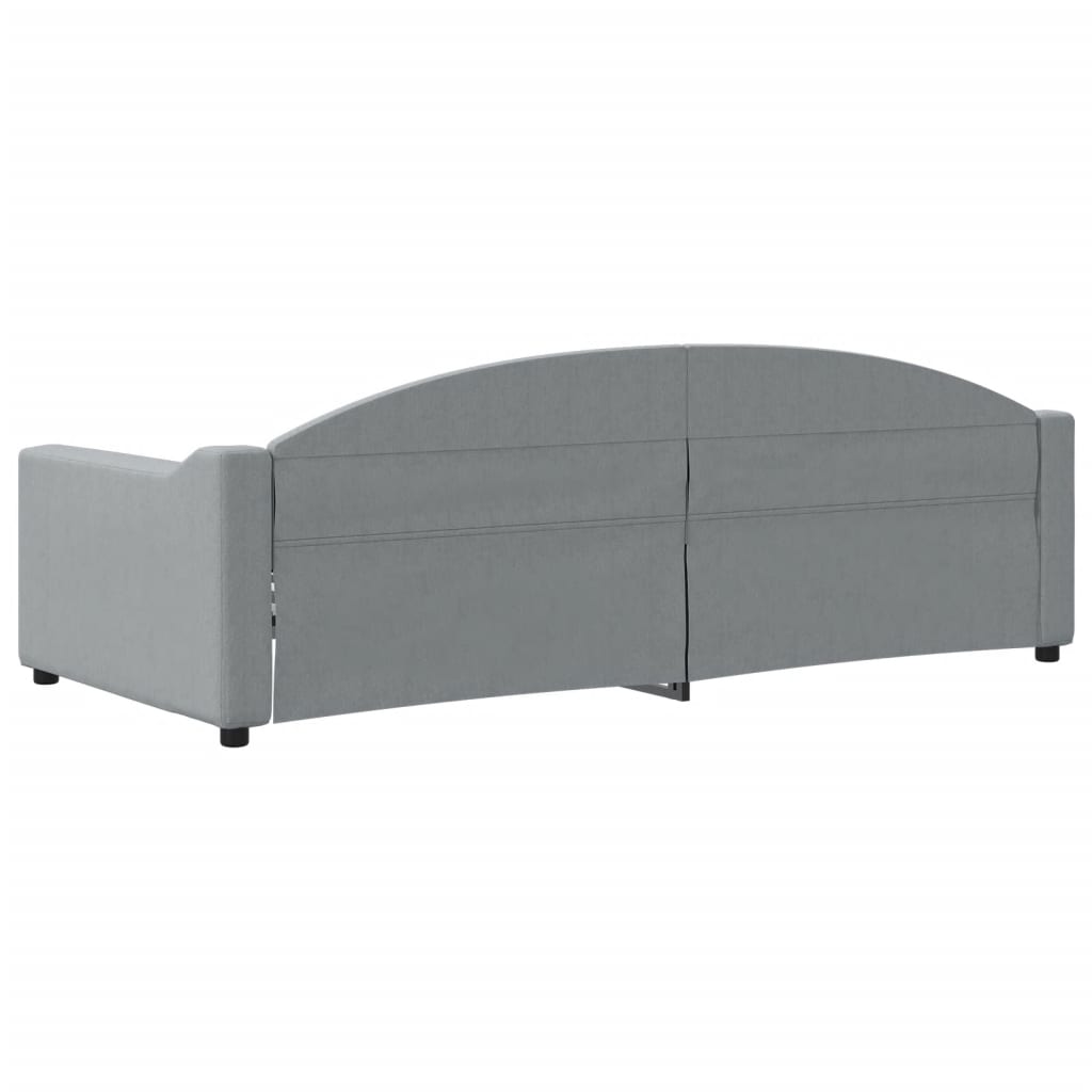 Dnevni krevet svjetlosivi 90 x 200 cm od tkanine