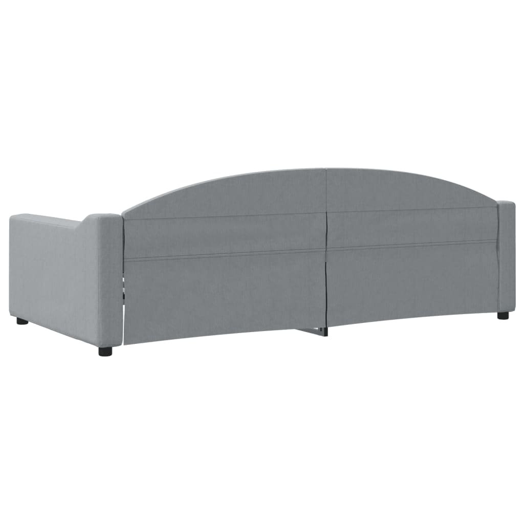 Dnevni krevet svjetlosivi 100 x 200 cm od tkanine