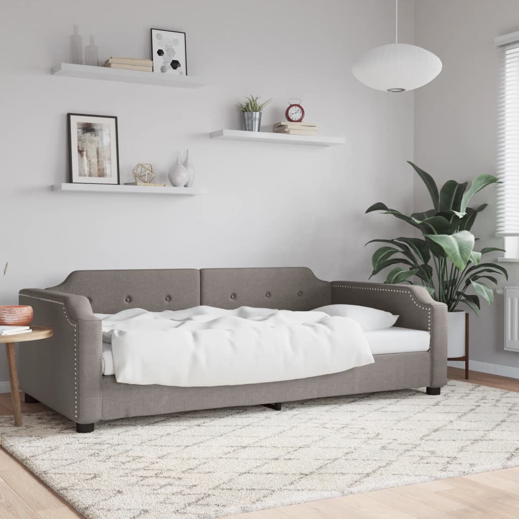 Dnevni krevet smeđesivi 80 x 200 cm od tkanine