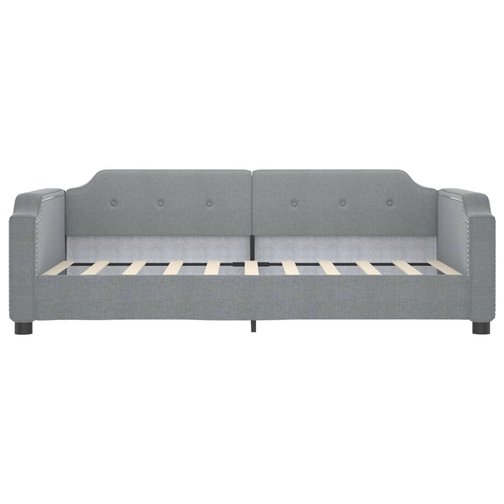 Dnevni krevet svjetlosivi 90 x 190 cm od tkanine