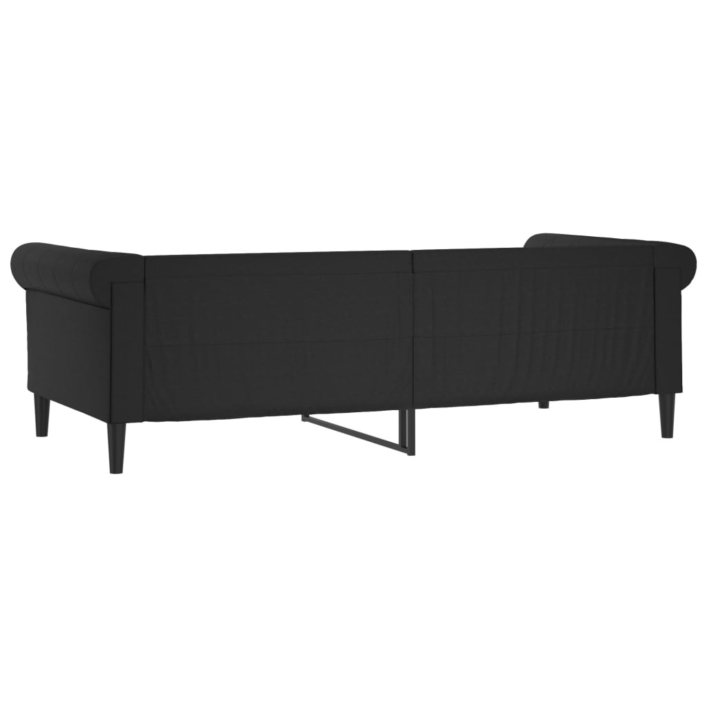 Dnevni krevet crni 80 x 200 cm od umjetne kože