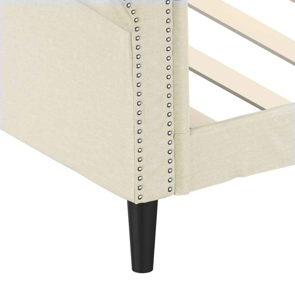 Dnevni krevet krem 80 x 200 cm od umjetne kože