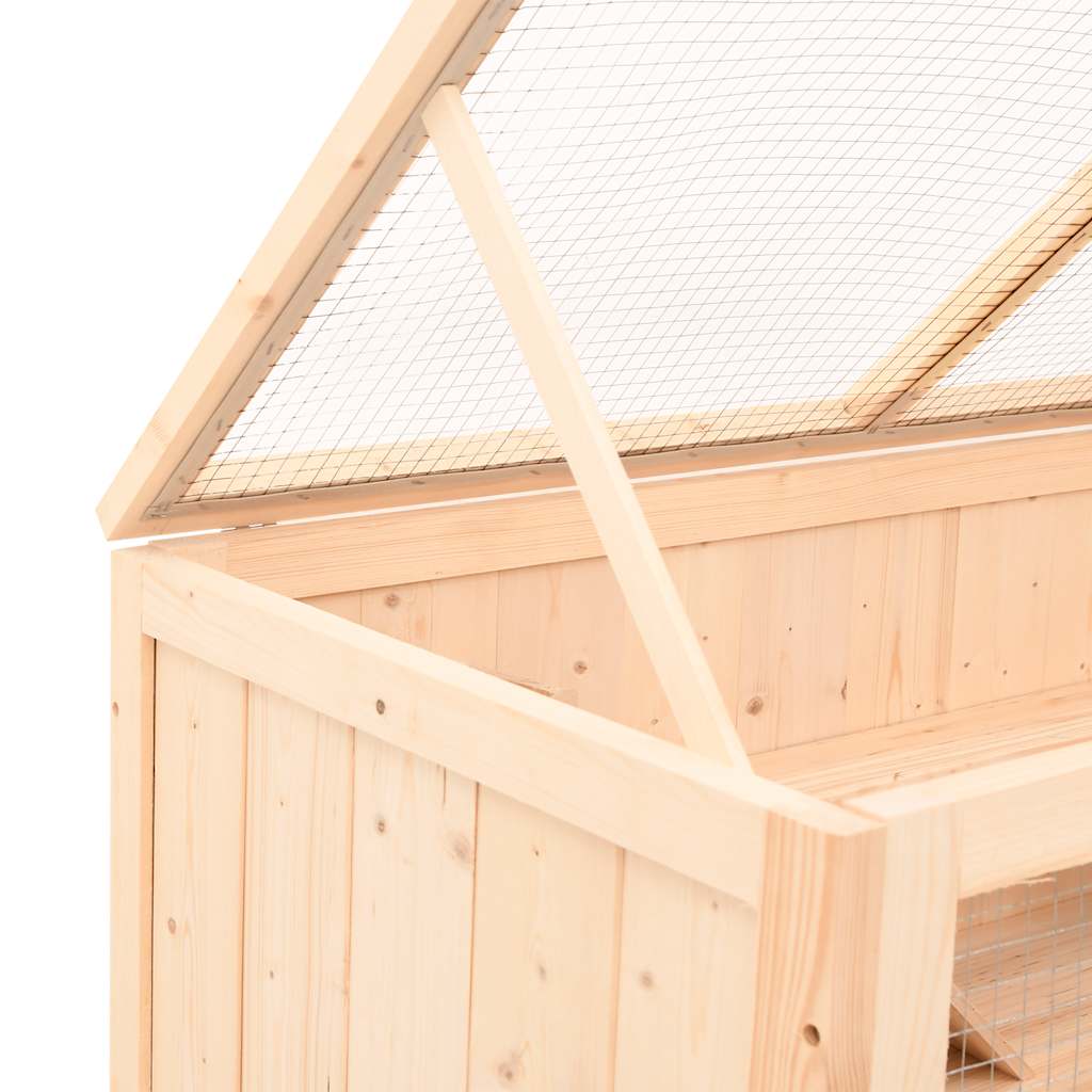 Kavez za hrčka 104x52x54 cm Masivno drvo jele