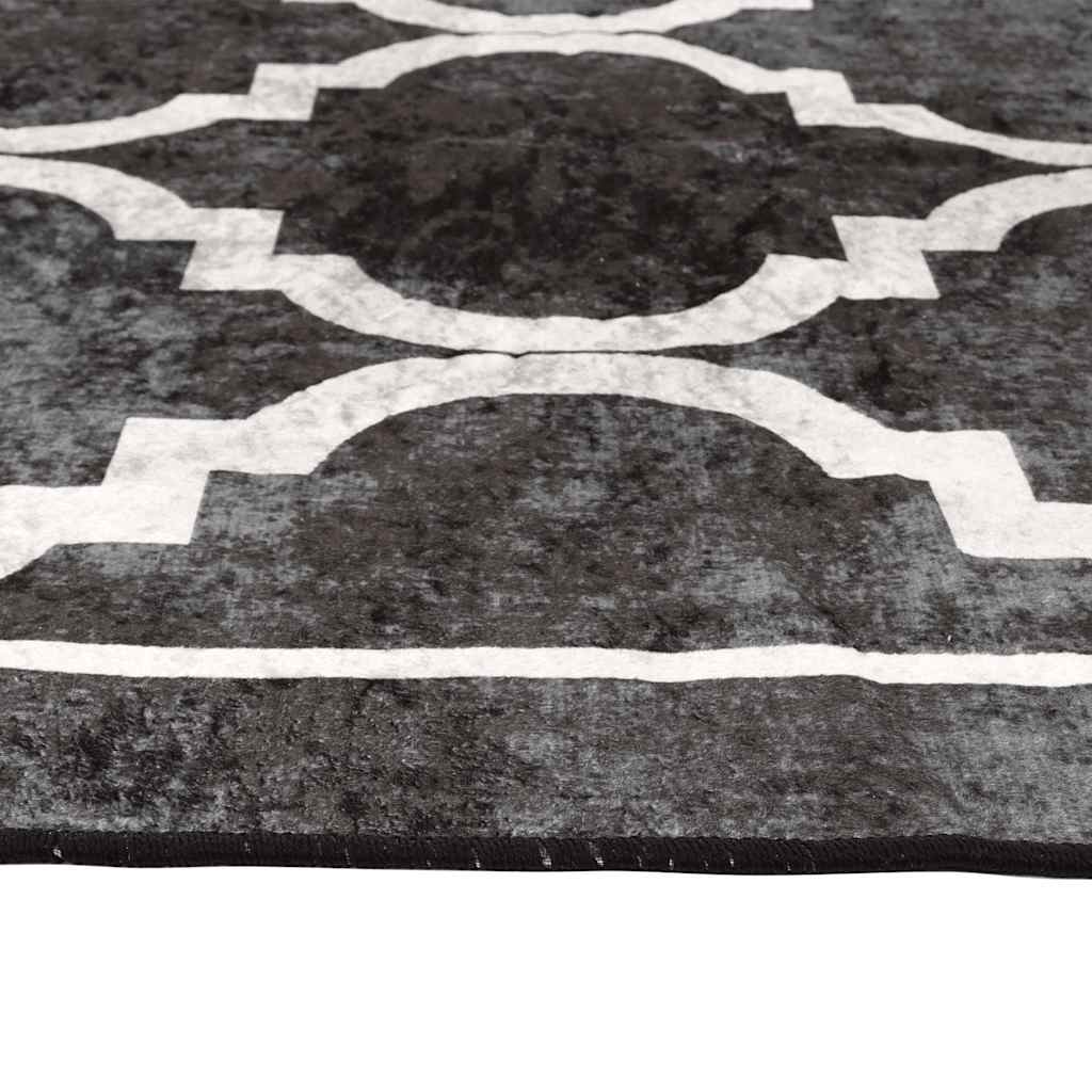 Perivi tepih crno-bijeli 160 x 230 cm