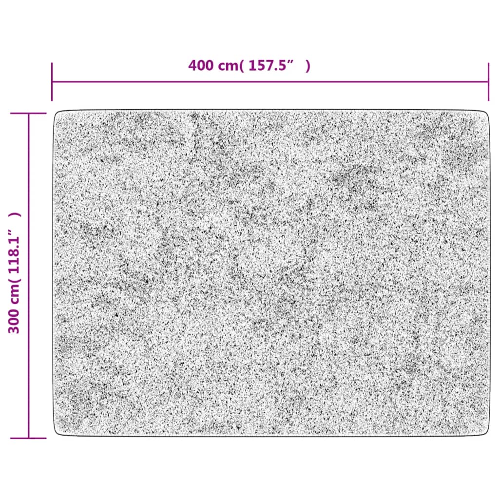 Perivi tepih antracit boje 400 x 300 cm
