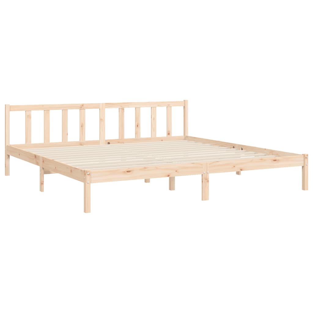Okvir kreveta s uzglavljem veliki bračni od masivnog drva