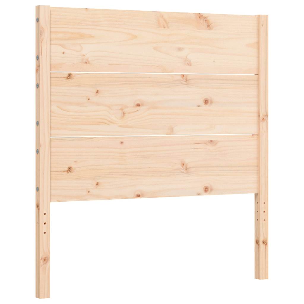 Okvir za krevet s uzglavljem 100x200 cm od masivnog drva