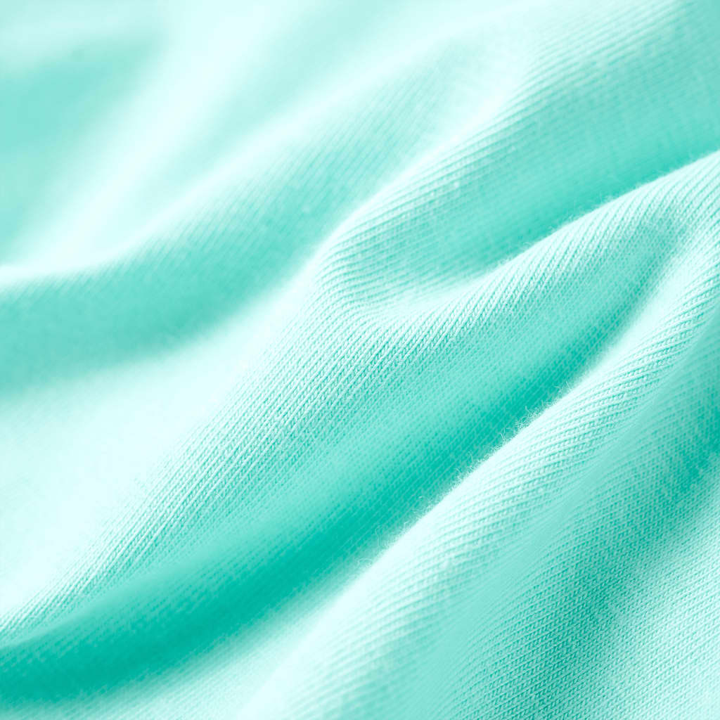 Dječja majica svijetla boja mente 140