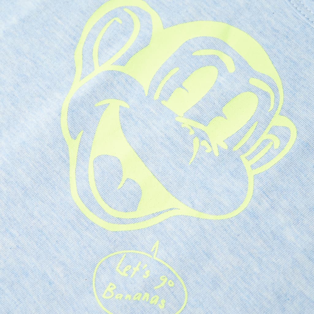 Dječja majica bez rukava nježnoplava prošarana 104