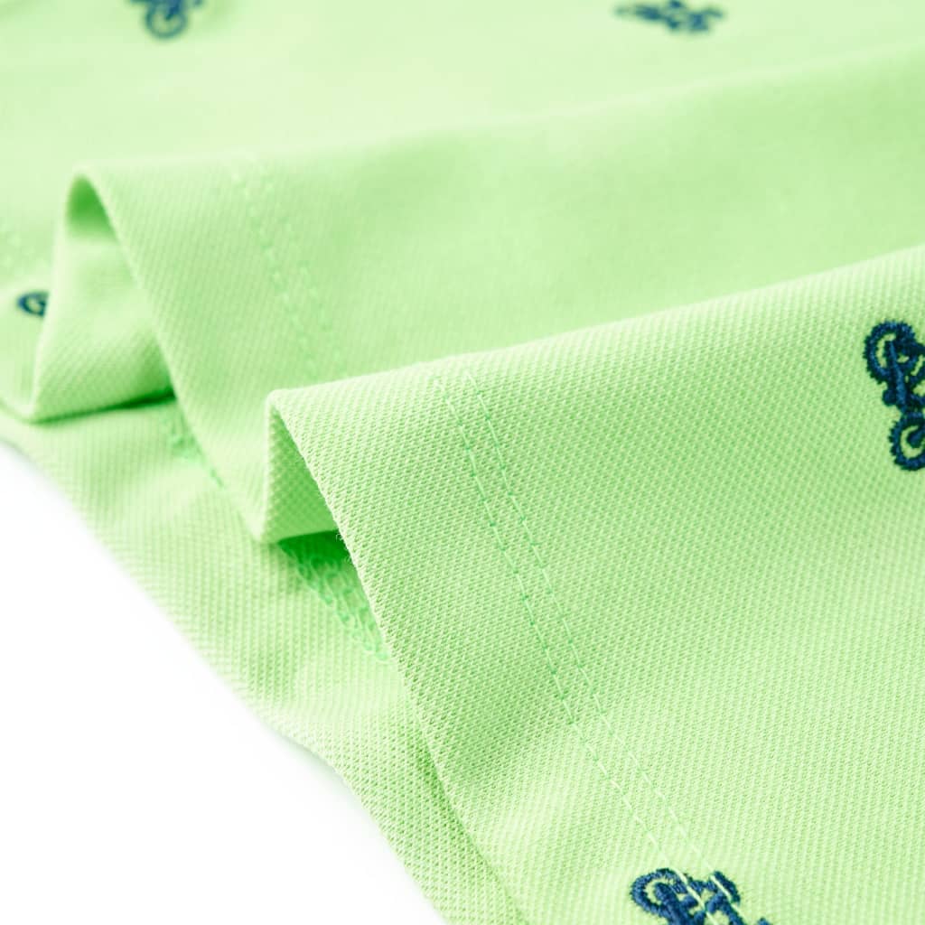 Dječja polo majica neonskozelena 92